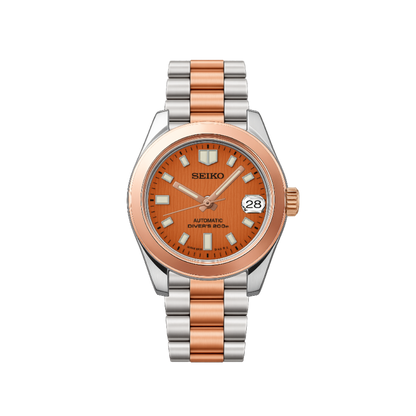 Seiko Oyster Perpetual Rose Gold - Orange