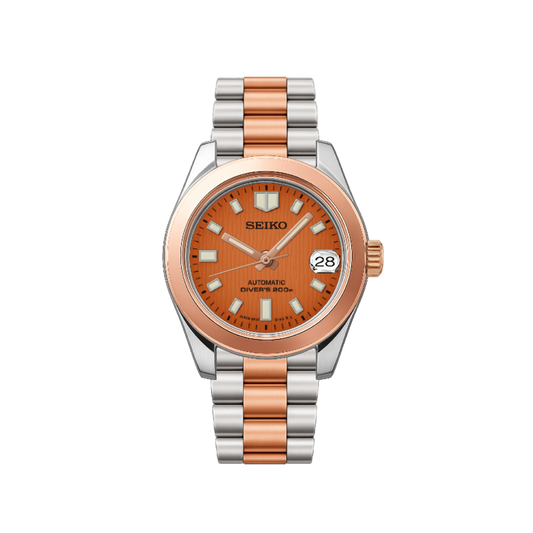 Seiko Oyster Perpetual Rose Gold - Orange