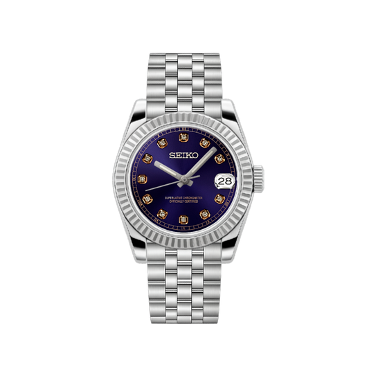 Seiko Datejust - Purple Diamond